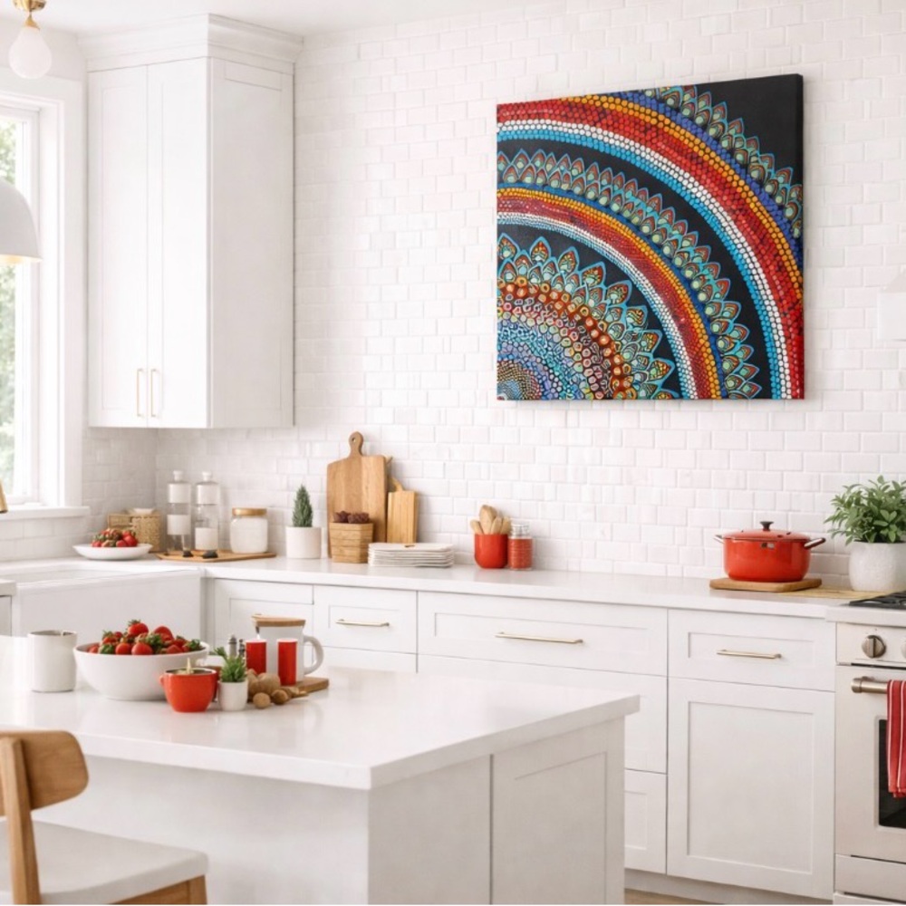 Colorful Mandala Canvas Wall Art